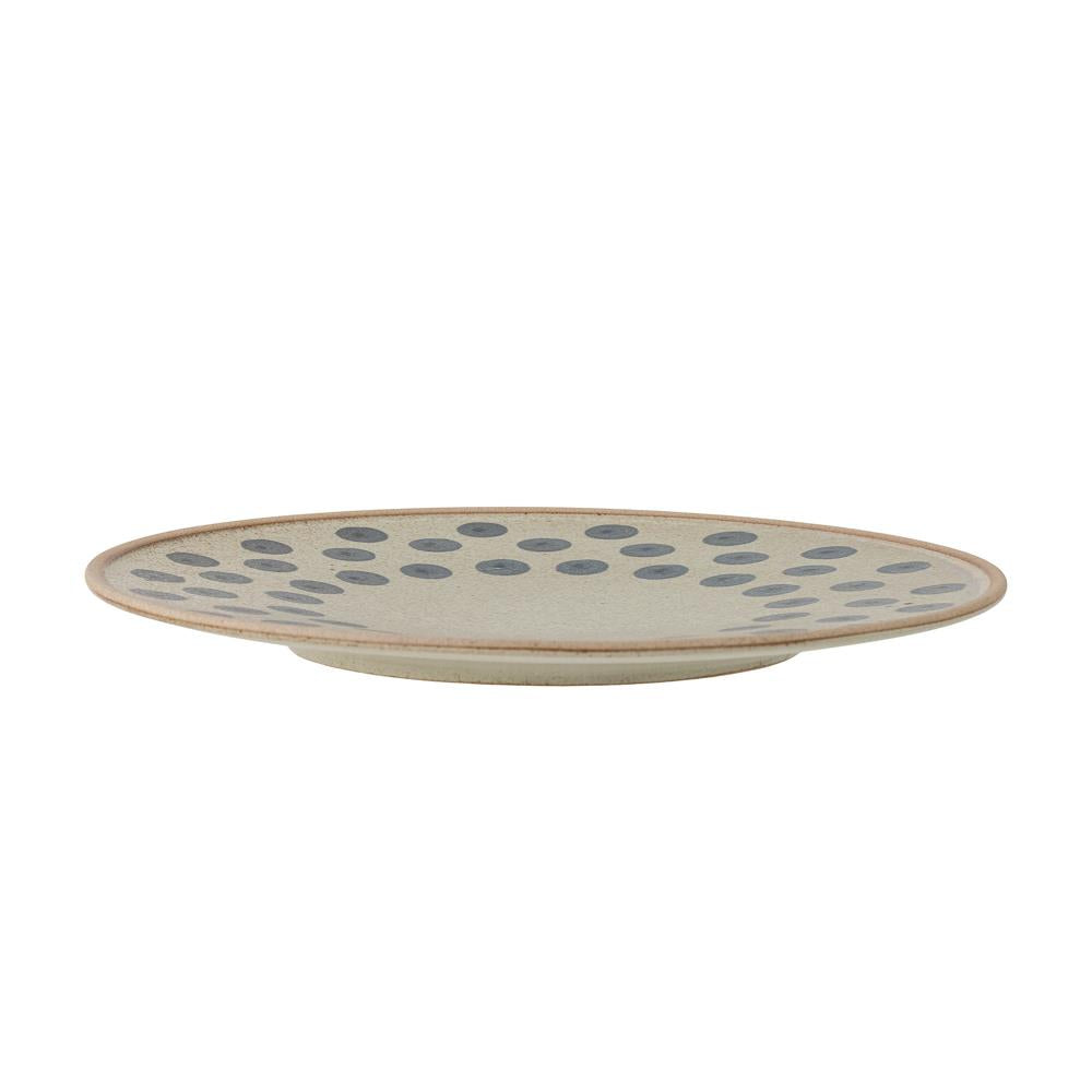 Bloomingville Tinni Teller blau D28,5 cm aus Steingut – Essteller für Küche & Tischdeko