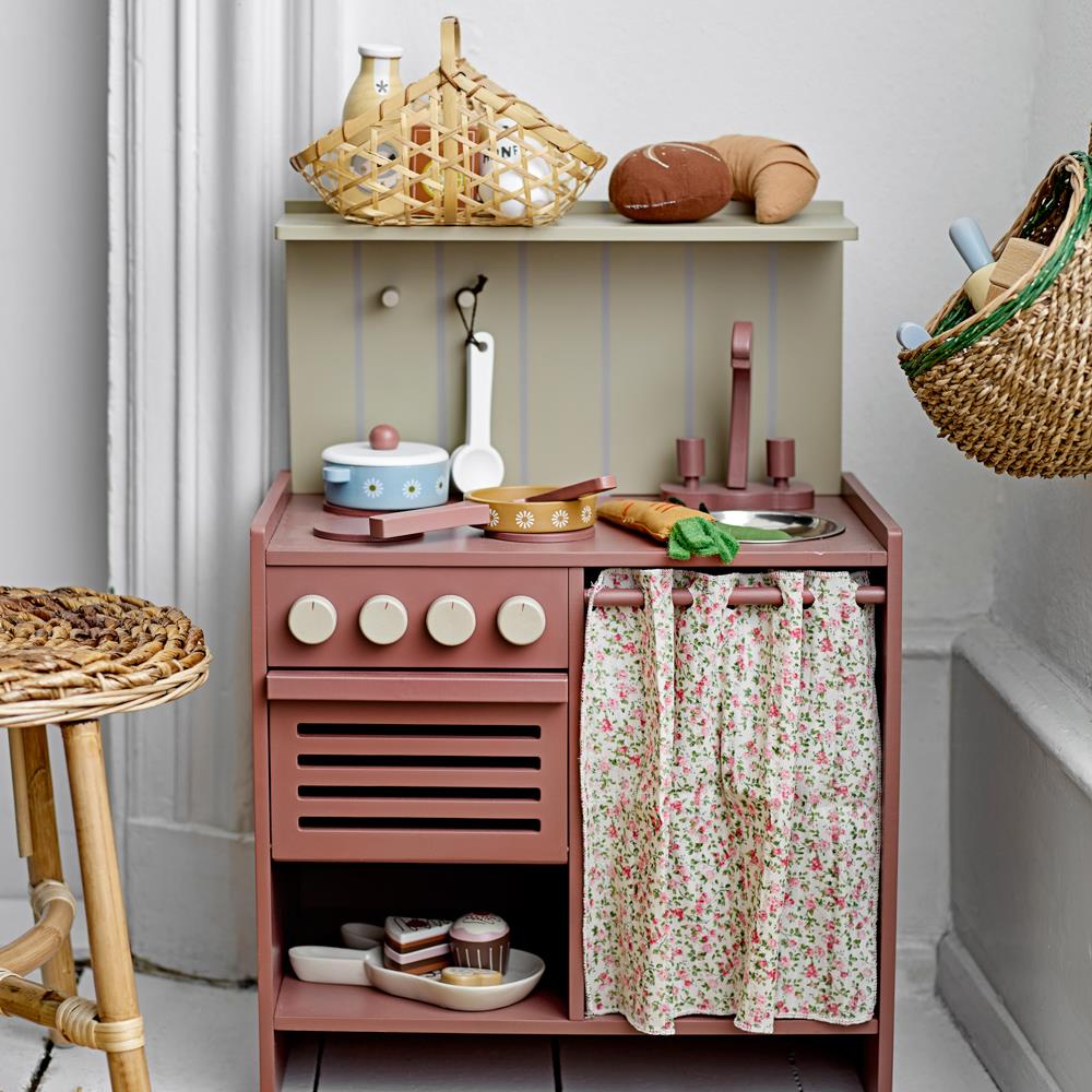 Bloomingville MINI Pippi Mini Ofen Spielküche Holz braun Kinderküche