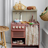 Bloomingville MINI Pippi Mini Ofen Spielküche Holz braun Kinderküche