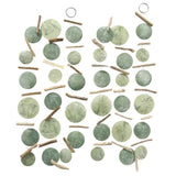 BOLTZE Capiz-Girlande Fine 180cm Muscheln Floral Blumen Hängedekoration | 1 Stück zufällige Variante