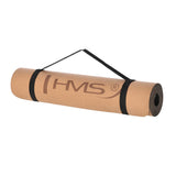 Yogamatte 182 x 61 x 0,6 cm Fitnessmatte Kork Gymnastikmatte rutschfest | HMS YM11