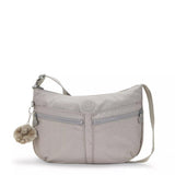 Kipling IZELLAH, mittelgroße Schultertasche, Grey Gris (grau), Umhängetasche mit viel Stauraum