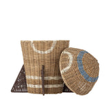 Bloomingville MINI Space Korb mit Deckel Natur Rattan Durchmesser 31cm