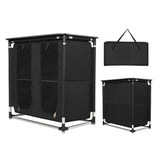 NILS CAMP Campingschrank mit Arbeitsfläche - faltbarer Outdoor Schrank für Camping & Reisen