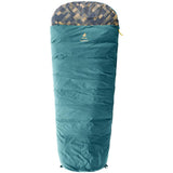 deuter Overnite, Kinderschlafsack, Blau, Mumienschlafsack mit Packsack, Kopfteil mit Kisseneinschub