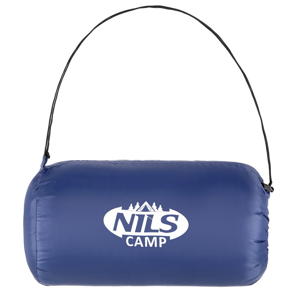 NILS CAMP Schlafsack Blau-Grau - leichter Sommerschlafsack für Camping, Trekking & Outdoor