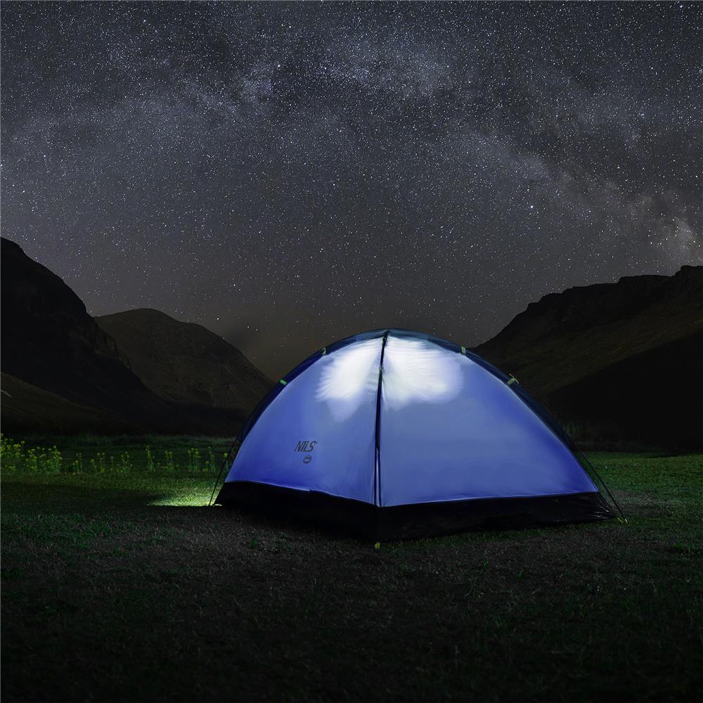 NILS CAMP Nightfall Zelt für 2 Personen in Dunkelblau - leichtes Campingzelt für Trekking, Berge & Outdoor