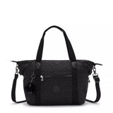 Kipling ART, Handtasche, Signature Emb (schwarz), Tasche mit abnehmbaren Trägern & viel Stauraum
