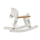 Bloomingville MINI Ruddy Schaukelpferd Weiß Holz 68cm Kinderzimmer