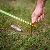 NILS CAMP Abspannset mit 10 Zeltheringen und 4 Spannschnüren für Camping Zelt Outdoor