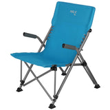 NILS CAMP Campingstuhl klappbar Blau - kompakter Klappstuhl für Camping, Strand & Garten
