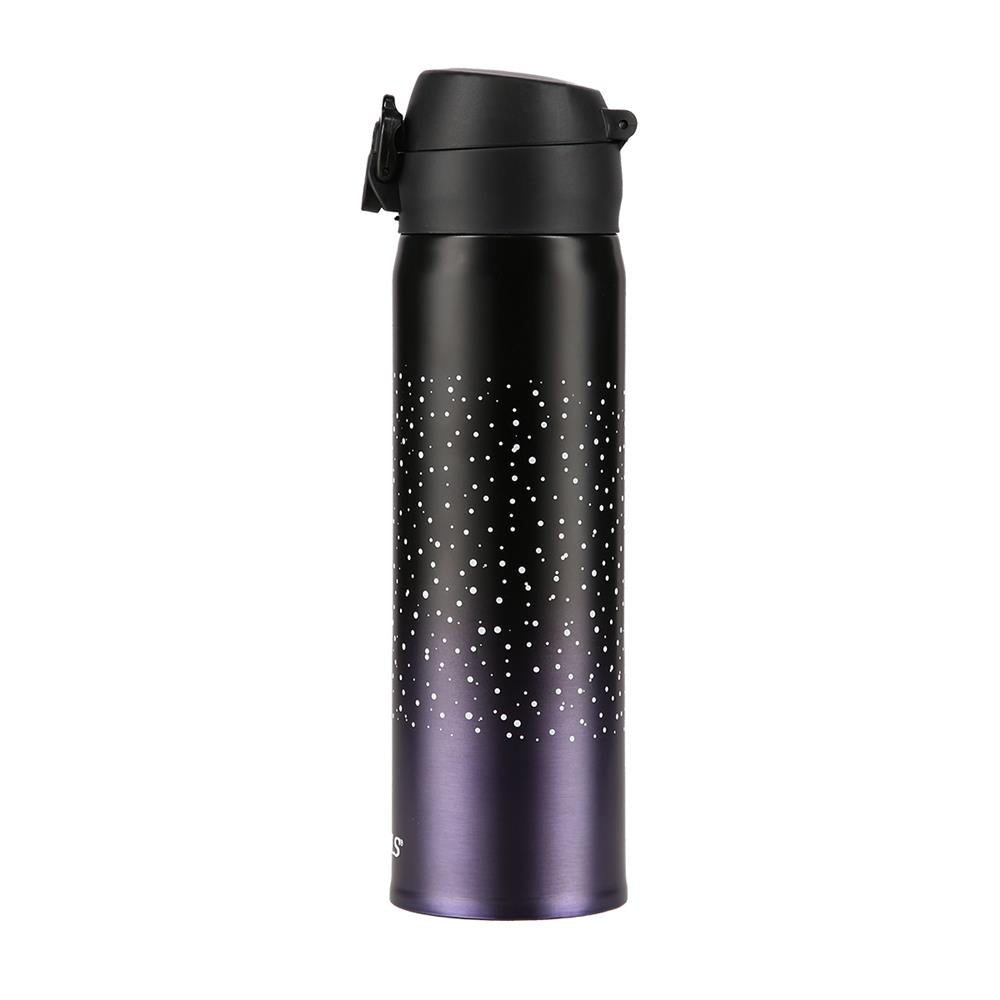 NILS Thermobecher 500 ml Edelstahl violett auslaufsicher für Camping Reisen Alltag