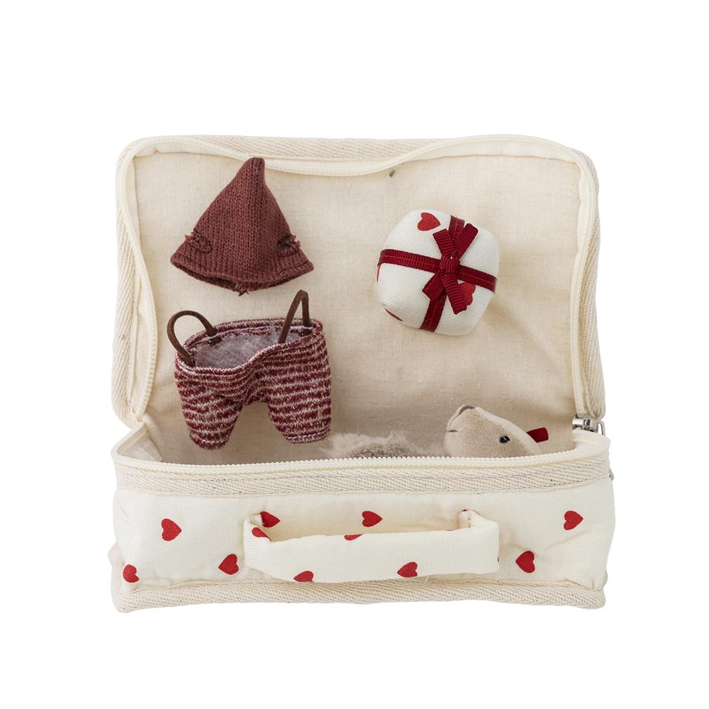 Bloomingville MINI Lara Puppe Bunt Baumwolle Spielpuppe mit Zubehör 6er Set