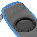 NILS CAMP Campingstuhl Grau-Blau - gepolsterter Klappstuhl mit Armlehnen für Camping, Garten & Angeln