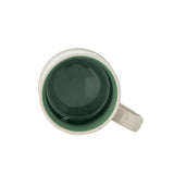 Bloomingville Kenai Tasse 4er Set 300 ml grün Steingut Weihnachtstassen mit Weihnachtsmotiv