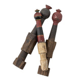 Bloomingville Barac Deko aus recyceltem Holz, braune Unikate im 3er Set