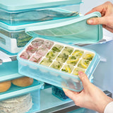 LocknLock Freezer Fit Vorratsdose 1,65 L mit 18er Eiswürfelportionierer - Frischhaltedose, Gefriergeeignet
