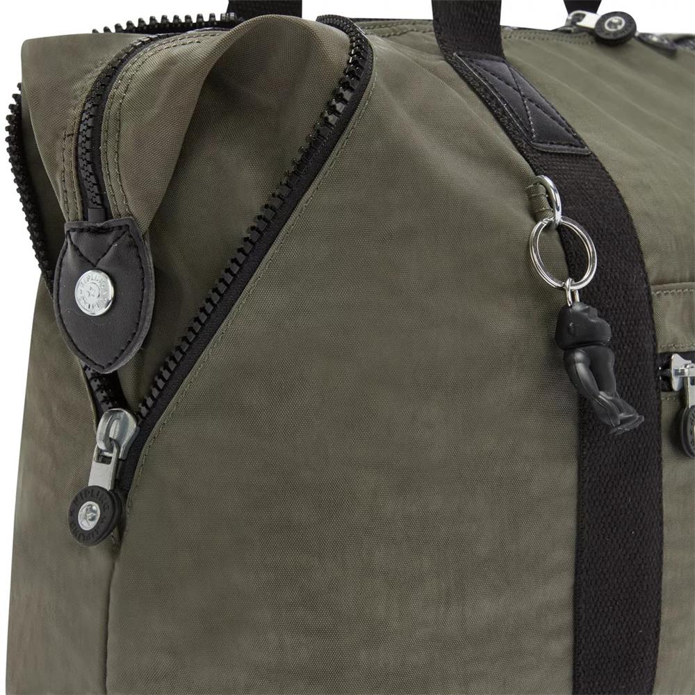 Kipling ART M, multifunktionale Tragetasche, Green Moss (grün), Reisetasche mit Trolleyhalterung