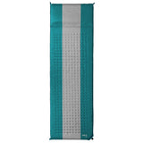 NILS CAMP selbstaufblasende Campingmatte 195 cm türkis-grau Isomatte Outdoor Schlafmatte