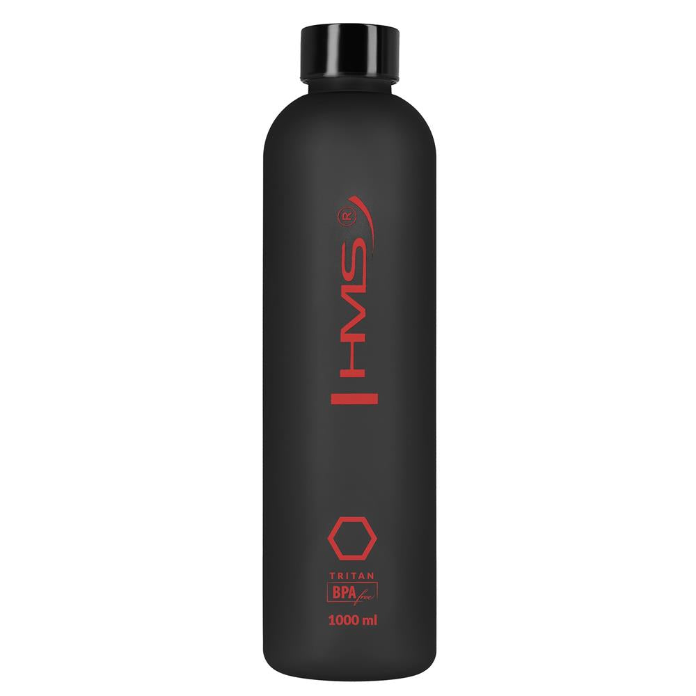Trinkflasche 1L Tritan Schwarz BPA-frei | HMS NCD61