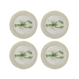Bloomingville Hadden Teller Set 4er Grün Steingut mediterran 21cm