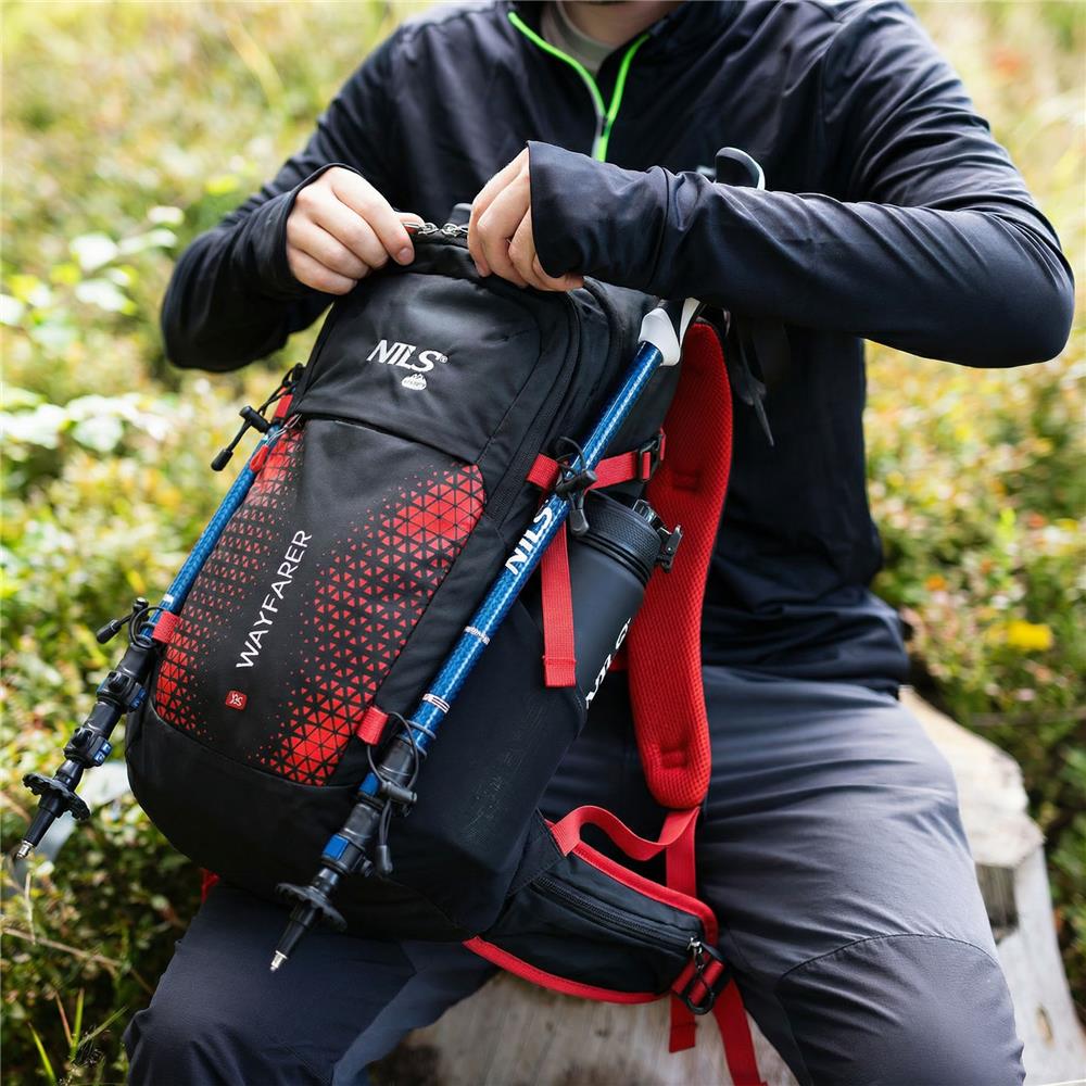 NILS CAMP Wayfarer 35L Touristenrucksack Wanderrucksack Rot