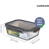 LocknLock OVEN GLASS Frischhaltedose 1 L, ofenfest bis 400 °C