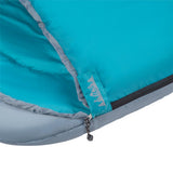NILS CAMP Schlafsack Größe M Grau-Türkis - Mumienschlafsack für Outdoor, Trekking & Camping