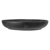 Bloomingville Neri Schale Schwarz – Steingut, 4000 ml, Ø33 cm, skandinavisches Design mit Rillenstruktur