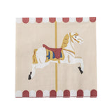 Bloomingville Merry-go-round Weihnachtsservietten mit Karussell-Motiv, 20 Servietten