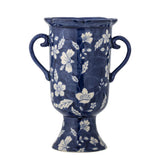 Bloomingville Amara Vase blau Steingut D 12 x H 21 cm Dekoration Wohnaccessoire
