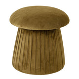 Bloomingville Roberta Hocker Braun 44x45cm Polyester Puff Sitzhocker dänisches Design