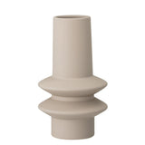 Bloomingville Isold Vase Natur Steingut 12,5 x 22 cm Dekovase Dänisches Design