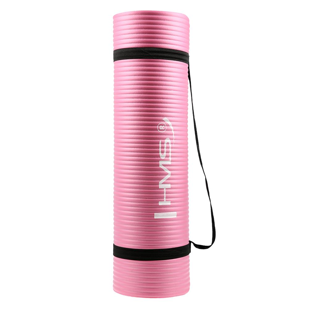 Yogamatte 183 x 61 x 1,2 cm Fitnessmatte Rosa Gymnastikmatte rutschfest | HMS YM07
