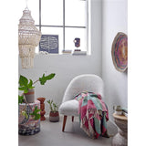 Bloomingville Isnel Decke Recycelte Baumwolle Gestreift 160 x 130 cm
