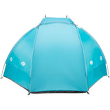 NILS CAMP Strandzelt XXL türkis für Strand Camping und Garten mit UV Schutz Familienzelt