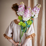 Bloomingville Hydrangea Stiel künstliche Blume rosa Deko Vase Wohnzimmer Blumen