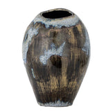 Bloomingville Senja Vase aus Steingut in Braun – große Deko Vase für Wohnzimmer