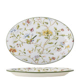 Bloomingville Bloomie Servierplatte 35 x 25 cm Steingut, mehrfarbig