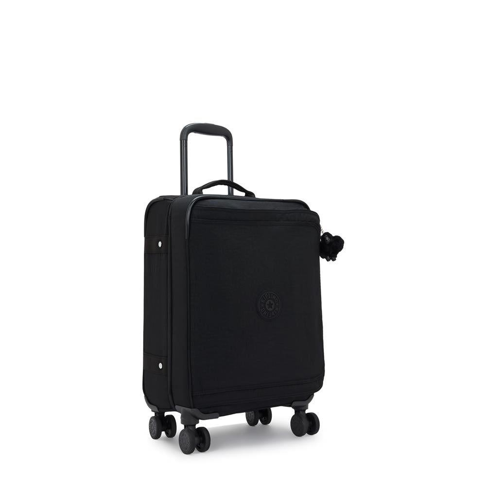 Kipling SPONTANEOUS S, Kleiner Reisekoffer, Black Noir (schwarz), 37,5L, Handgepäck, 4-Rollen