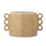 Bloomingville Souri Blumentopf Braun Steingut D15xH12 cm Terracotta-Optik