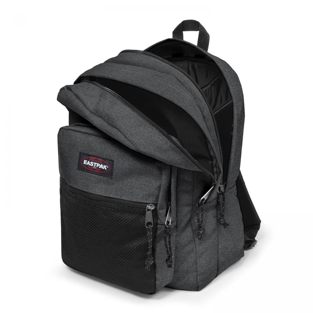 Eastpak PINNACLE, Großer Rucksack, Black Denim (grau), 38L