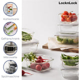 LocknLock OVEN GLASS Frischhaltedose 500 ml, ofenfest bis 400 °C