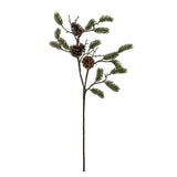 Bloomingville Pine Dekozweig Grün Kunstpflanze mit Tannenzapfen 73 cm