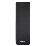 Yogamatte 183 x 61 x 1,5 cm Fitnessmatte Schwarz Gymnastikmatte rutschfest | HMS YM04