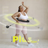 Hula Hoop Reifen Plus Size mit Gewicht und Massagefunktion Schwarz | HMS HHW11