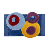 Bloomingville Polivia Tablett Keramik bunt handbemalt 30 cm