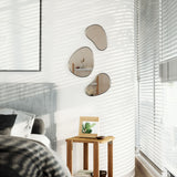 Umbra Hubba Pebble Wandspiegel Set, 3-teilig, mit organischer Form
