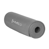 Yogamatte 183 x 61 x 1 cm Fitnessmatte Grau Gymnastikmatte rutschfest | HMS YM03