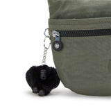 Kipling ARTO S, Kleine Umhängetasche, Green Moss (grün), Schultertasche mit Reißverschluss